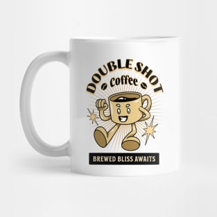 Double shot coffee brewed bliss awaits Mug